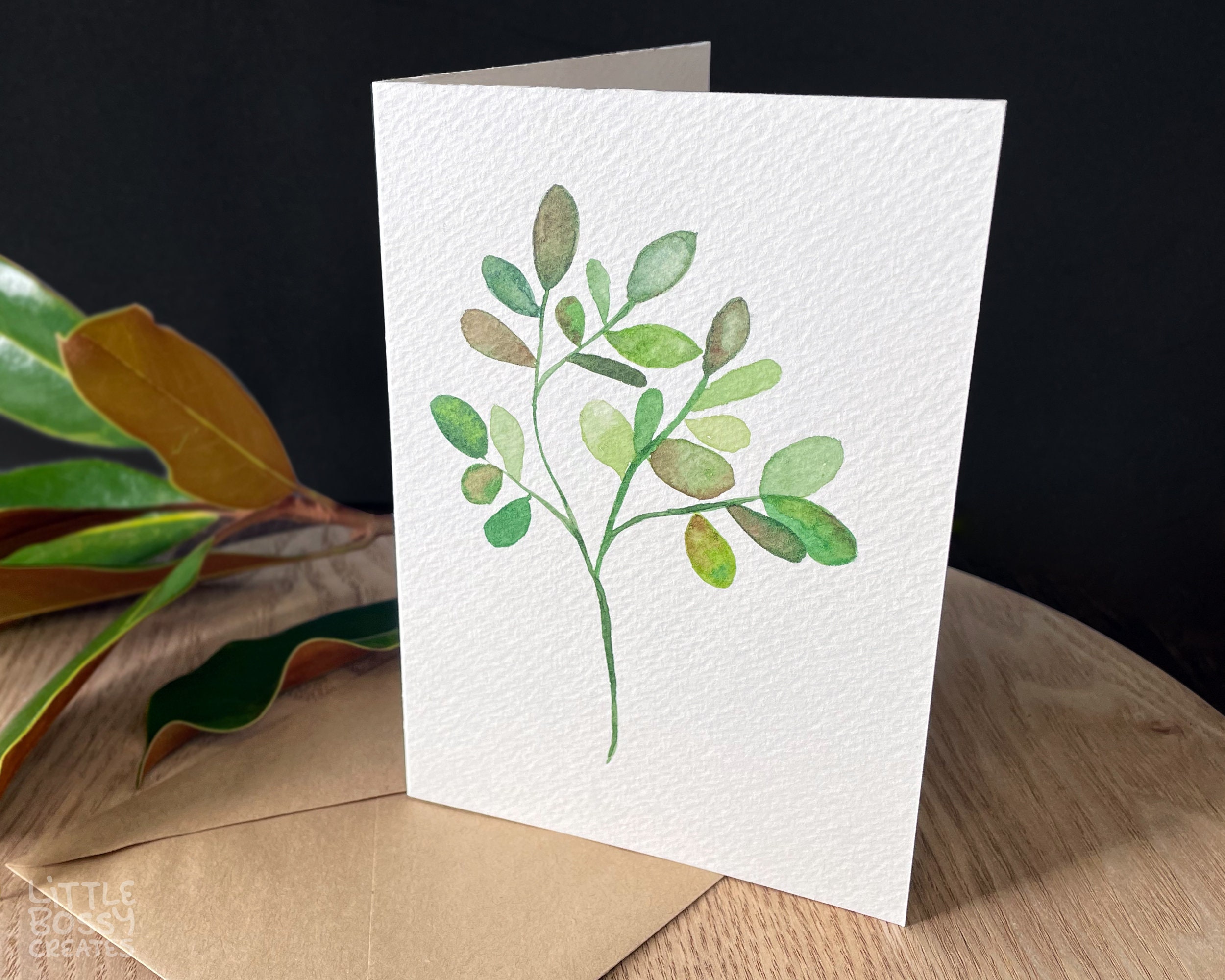 Watercolor Greeting Cards w/ Envelope (10 Pack) – Greenleaf