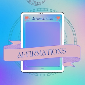Printable Affirmations Template | PDF, Planner Insert, A4 | Blank, I am, I have | Customizable