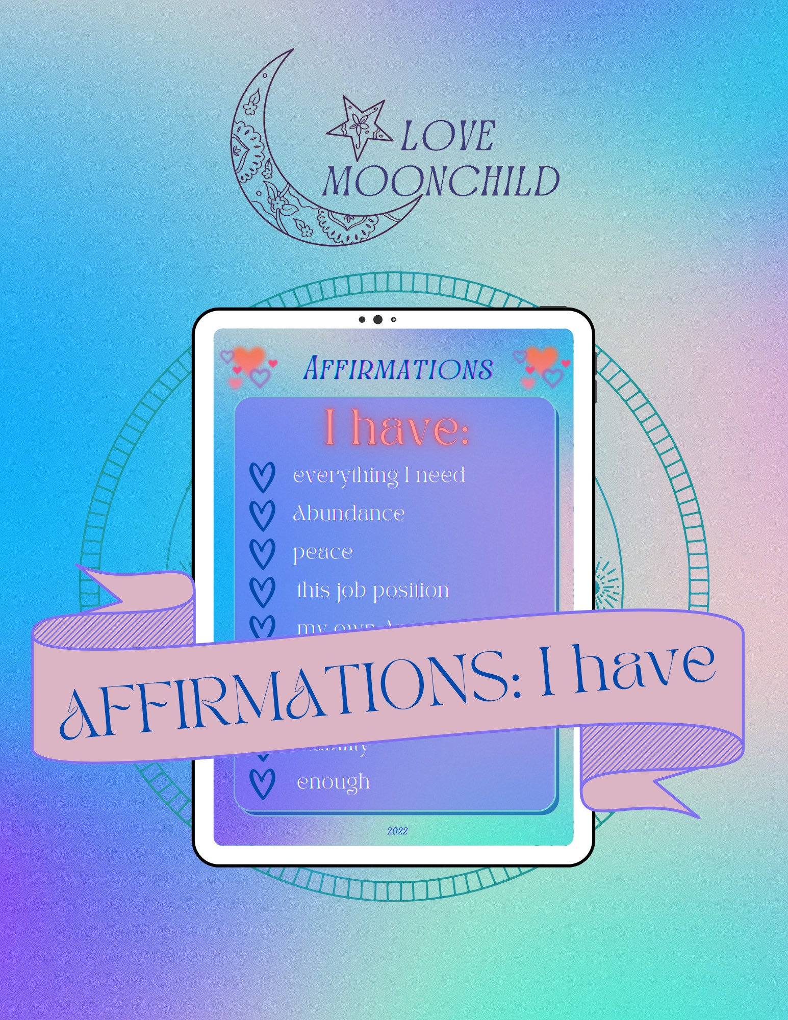 Printable Affirmations Template | PDF, Planner Insert, A4 | Blank, I Am ...