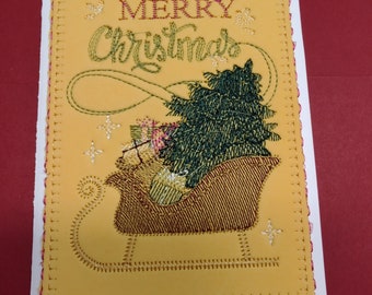 Christmas Card, Embroidered Christmas Card Designs, Unique Christmas Card,3d Christmas Card