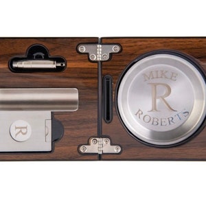 Luxury Foldable Stogie Ashtray Engraved & Personalized