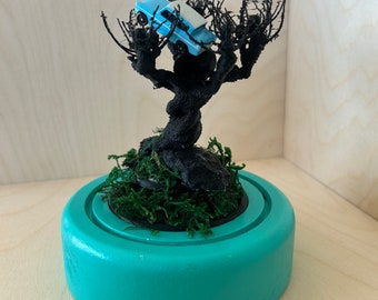Whomping Willow Diorama for Jumping Spider Enclosure Decor. Create a Totally Unique Spider Habitat for your Little Spood to Explore!