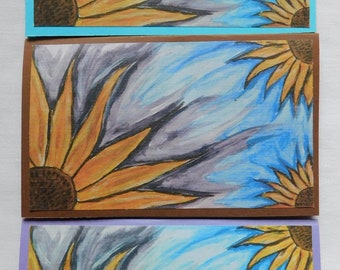 Sunflower Card | Blank Cards | 3-Pack | Blank Greeting Card | Write Your Own Message | Sunflower Art