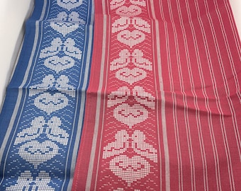 confezione da 3 strofinacci/asciugapiatti in lino vintage 1990 inutilizzati