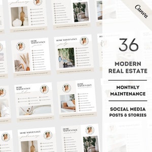 Plantillas De Redes Sociales De Bienes Raíces, Plantillas De Agentes Inmobiliarios, Marketing De Agentes Inmobiliarios, Publicación De Bienes Raíces, Instagram De Agentes Inmobiliarios, Mantenimiento Mensual Del Hogar