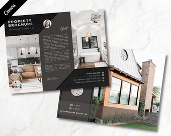Real Estate Brochure, Luxury Property Brochure, For Sale Flyer, Listing Flyer, Open House Brochure, Property Magazine, Brochure Template, RE