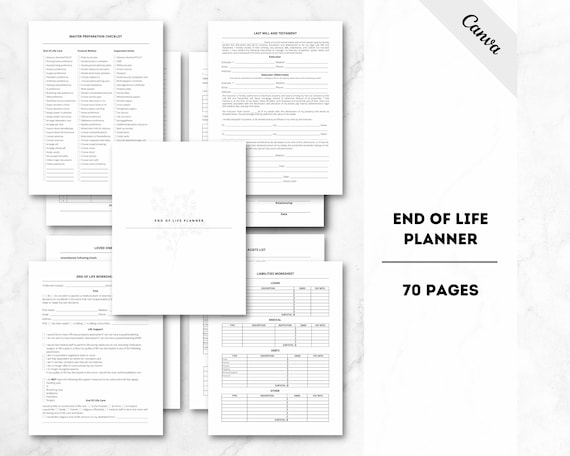 End Of Life Planner, After I'm gone planner, Final Wishes Planner, Funeral Planner, Estate Planning, Legacy Planner, Beneficiary, Will Prep