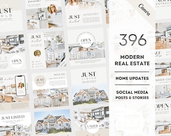 Real Estate Social Media Templates, Realtor Templates, Realtor Marketing, Real Estate Post, Realtor Instagram, Real Estate Instagram, Canva