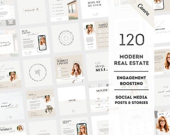 Real Estate Social Media Templates, Realtor Templates, Realtor Marketing, Real Estate Post, Canva Template, Instagram, Real Estate Templates