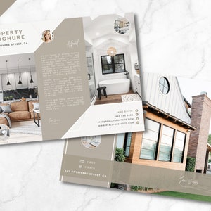 Real Estate Brochure, Luxury Property Brochure, For Sale Flyer, Listing Flyer, Open House Brochure, Property Magazine, Brochure Template, RE