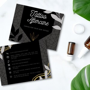 Tattoo Shop and Artist, Canva Templates, Tattoo Artist Marketing ...
