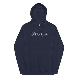 Old Lady ish Unisex midweight hoodie