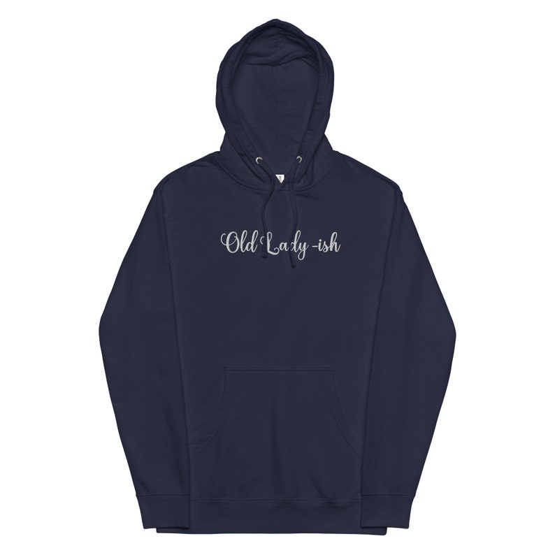 Old Lady ish Unisex midweight hoodie