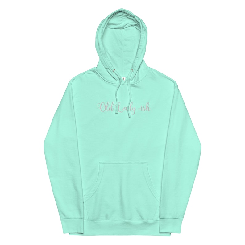 Old Lady ish Unisex midweight hoodie