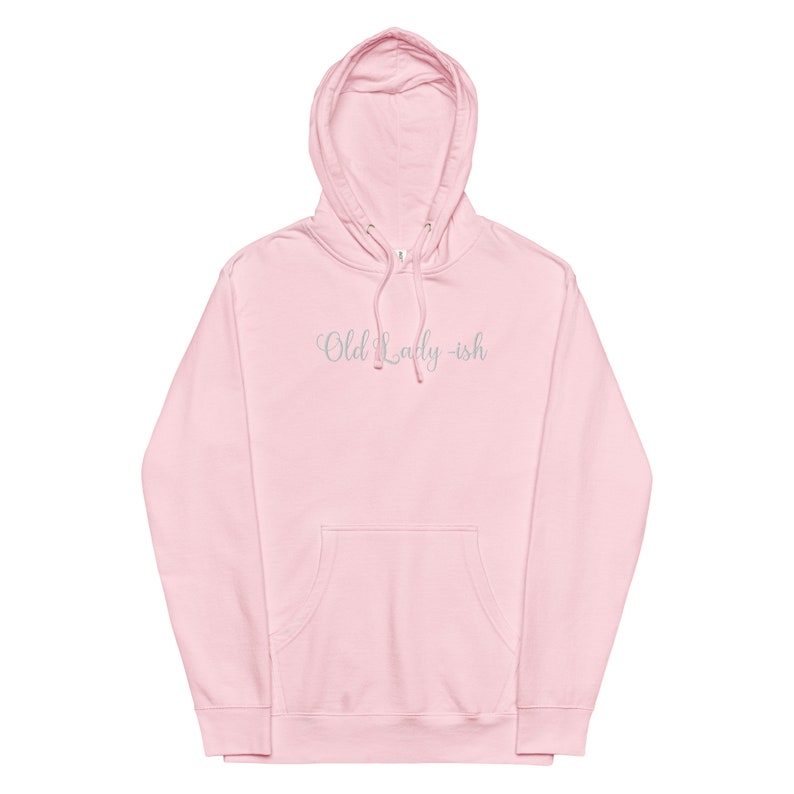 Old Lady ish Unisex midweight hoodie