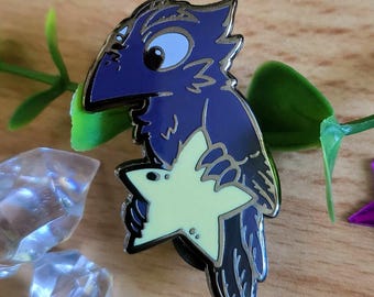 Crowfully Menacing – Star Crow – Enamel Pin