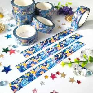 Himmlische Süßigkeiten | Washi Tape | Süßes Washi Tape | Scrapbooking | Journaling | Spacecore | Schreibwaren | 15mm x 10mm | Platz