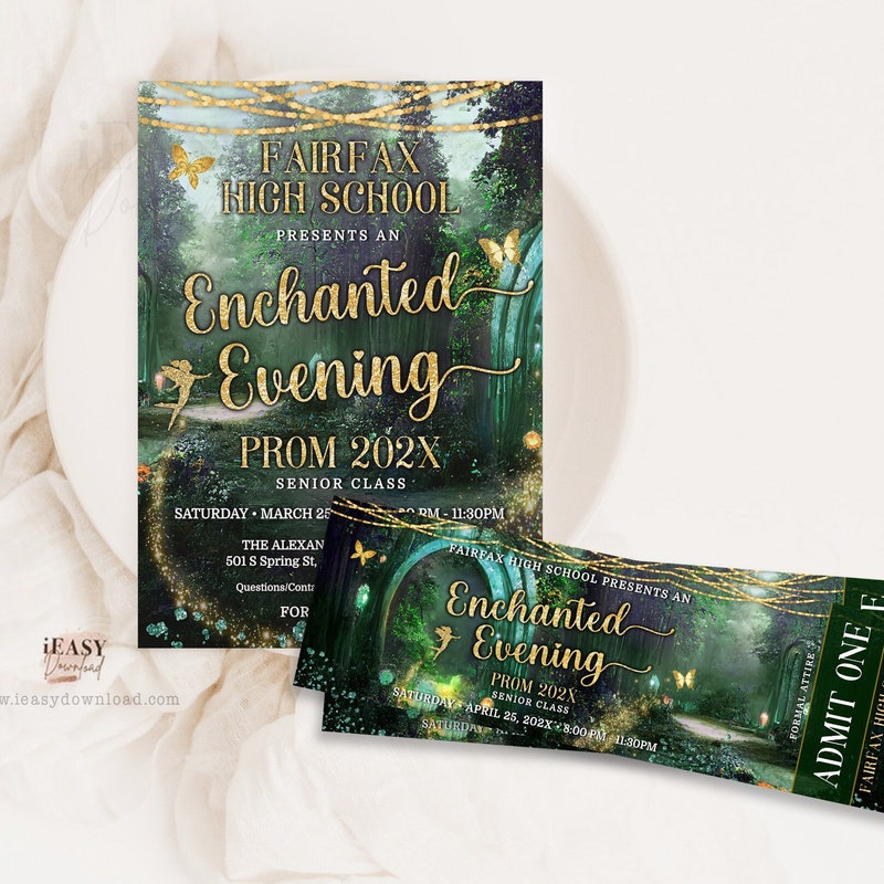Enchanted Forest Template Etsy