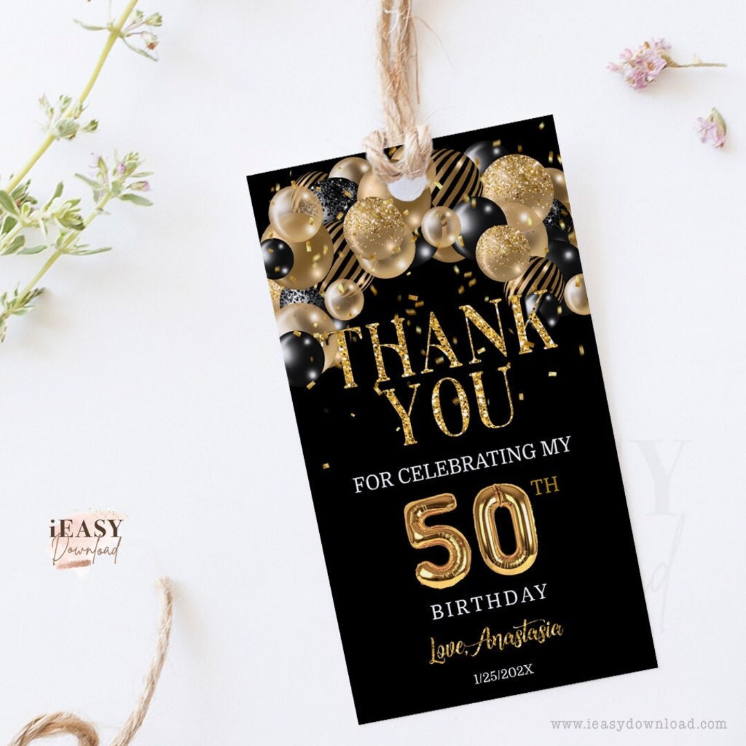 50th-birthday-gift-tags-gold-and-black-balloons-50th-birthday-gold-celebration-confetti-thank-you-favor-tags-editable-tags-with-corjl-ap6-etsy for Free Printable 50th Birthday Tags 50th Birthday Gift Tags, Gold and Black Balloons 50th Birthday | Gold Celebration Confetti Thank You Favor Tags EDITABLE Tags With Corjl AP6 - Etsy for Free Printable 50th Birthday Tags