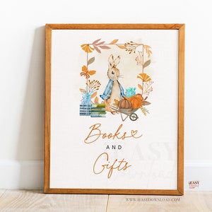 Editable Peter Rabbit Fall Baby Shower, A Little Pumpkin is on the Way ...