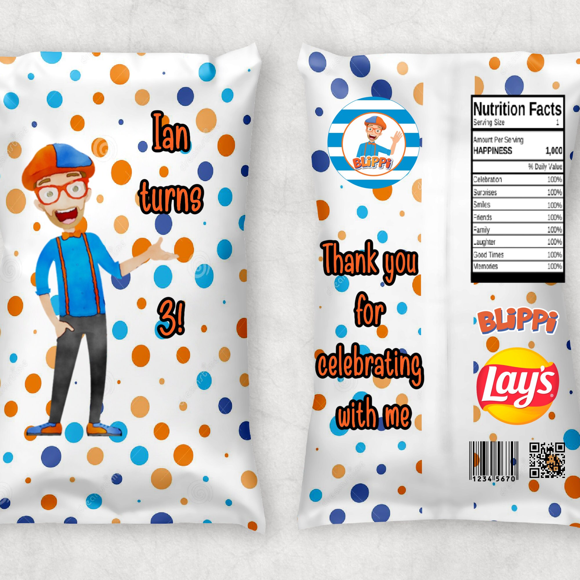 Custom Chip Bags Personalized Chip Bags Custom Potato Chip Etsy