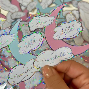 Stay Wild Moonchild Holographic Sticker