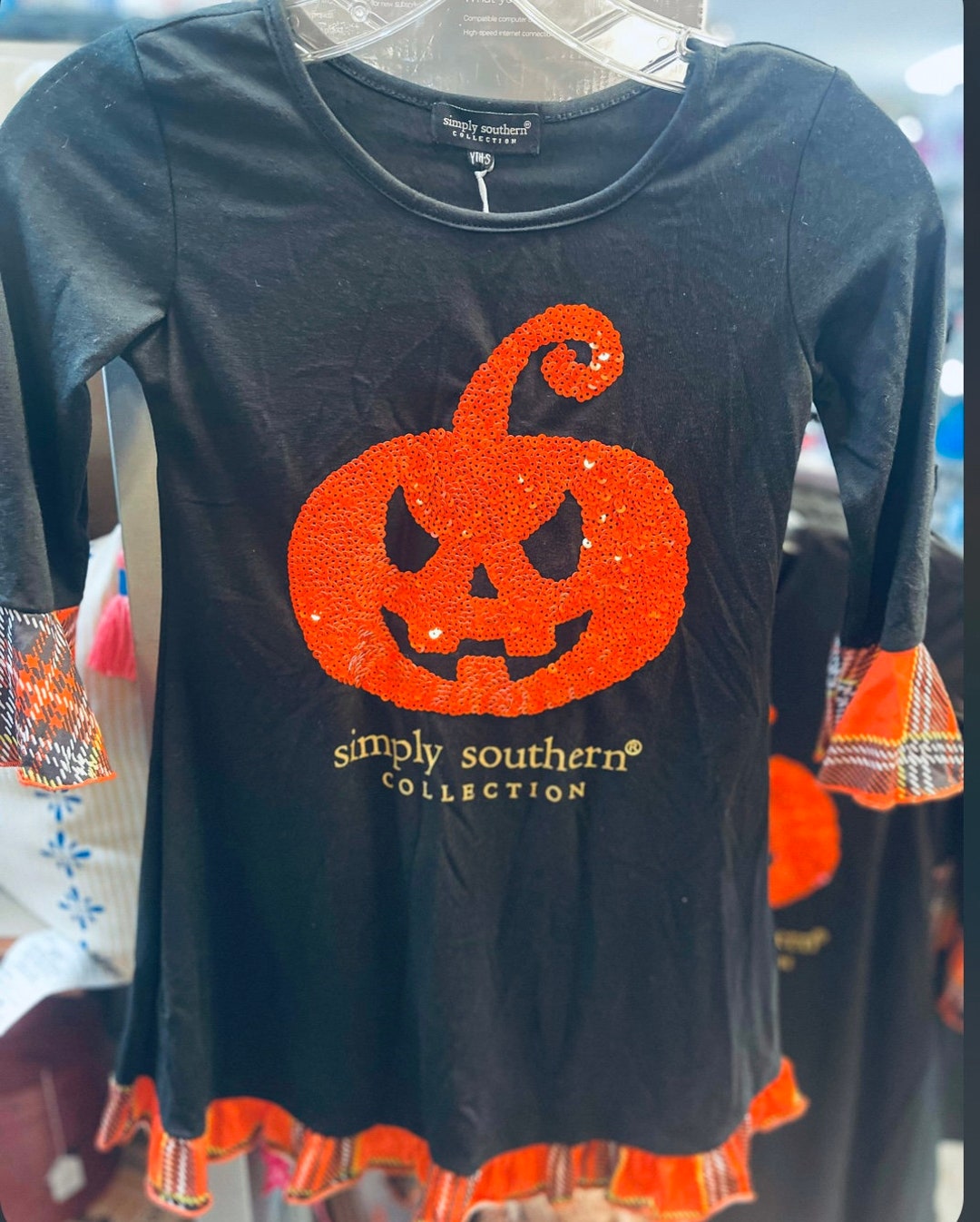 Girls Simply Southern Halloween Jack O Lantern Dress - Etsy