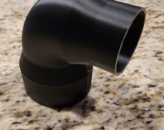 Adaptador de recolección de polvo de 90 grados: Manguera flexible de 2,5" a 4"