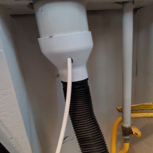 Dryer Vent Shop Vac Adapter With Brush Pass Through For Cleaning / Lint Removal