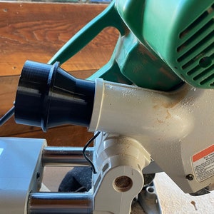 Hitachi Miter Saw Adapter For Various Shop Vac & Dust Collection Hoses