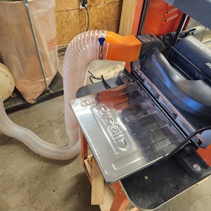 Ridgid Planer (R4331) Dust Collection Adapter For 4&quot; (4-Inch) Dust Hoses & 1 7/8&quot; (1.875 Inch) Shop Vac Hases