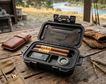 Yeti Cigar Humidor Insert with Included Hygrometer Compatible with Yeti GoBox 1 Gear Case