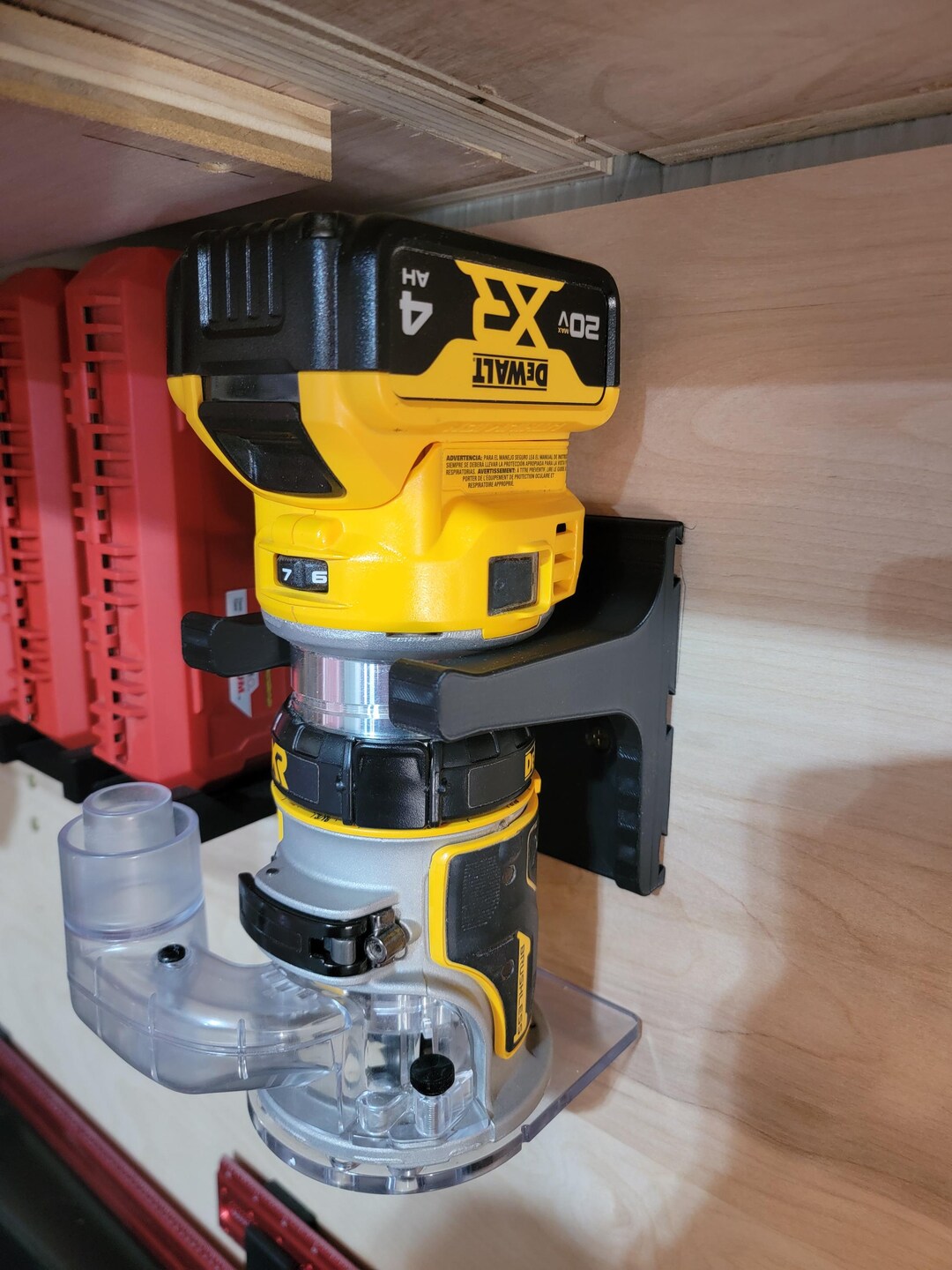 Palm Router Shelf Mount Dewalt Palm Router Wall Mount | Hanger - Etsy