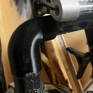 Dewalt Miter Saw 90 Degree Shop Vacuum Adapter | PERFECT FIT | Also fits Dewalt 7 1/4 Circular Saws