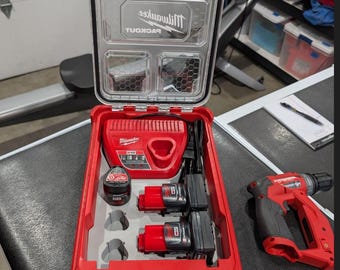 Milwaukee Packout M12 Battery & Charger Insert For Packout Container Model 48-22-8435