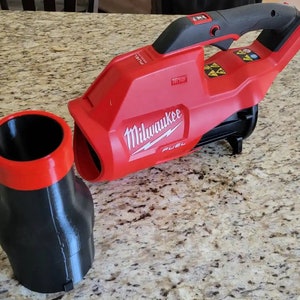Bico de ponta macia Shorty para soprador de folhas Milwaukee Gen 2 (2724-20) - Ótimo para secagem de carros e espaços pequenos