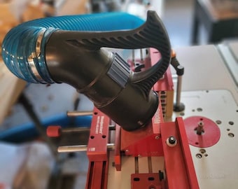 Adaptador derecho Rockler Dust para puertos de polvo de 2,5 pulgadas