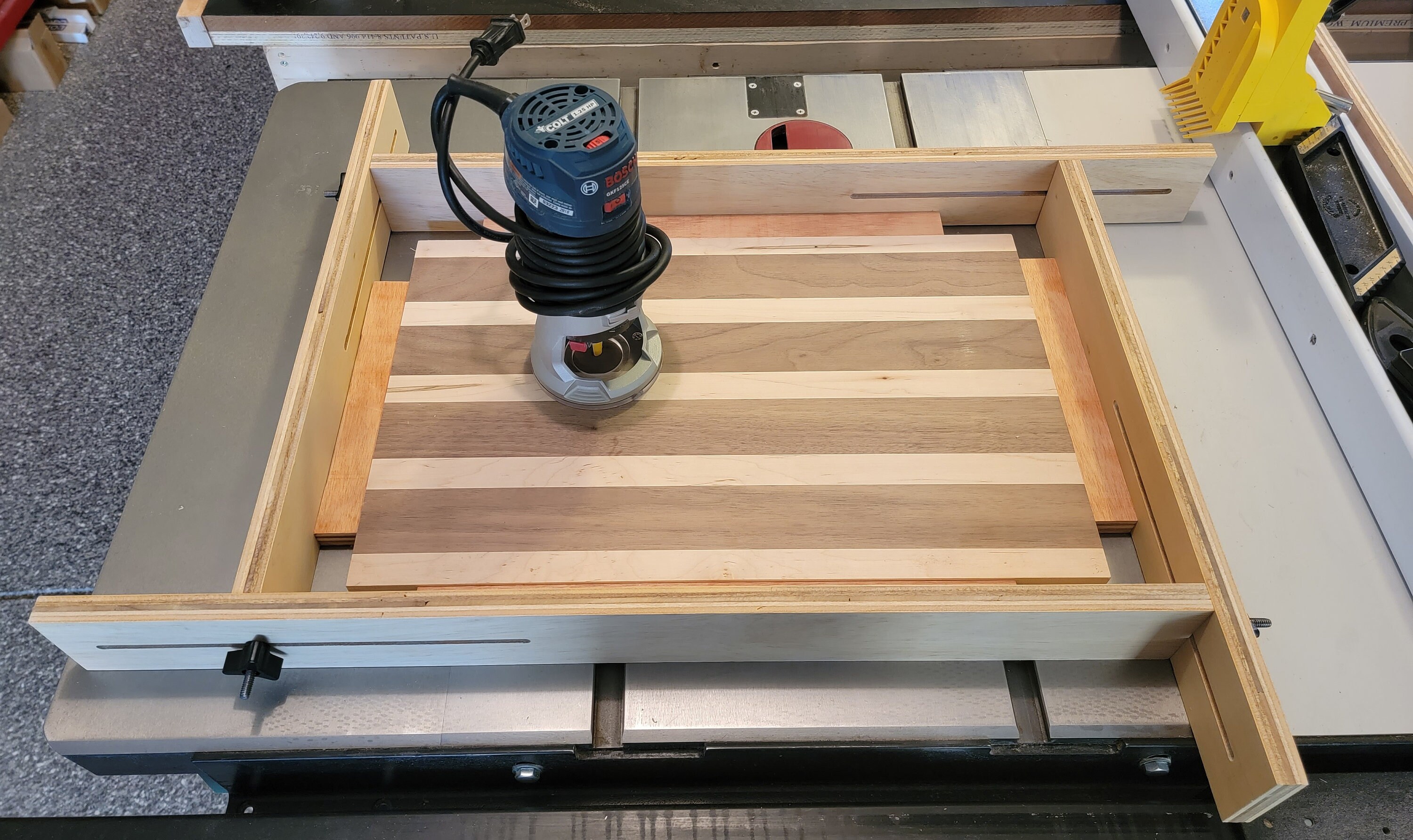 Juice Groove Router Jig For Cutting Board Up To 18" X 18" - Adjustable Juice Gro - View #8