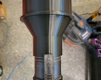 4 inch (4 inch) stofpoortadapter voor 2,5 inch (2 1/2 inch) stofzuigerslangen