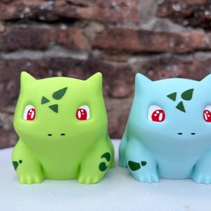 Handbemalter Bisasam Mini Blumentopf 3D-Druck Pokemon für Sukkulenten & Kakteen