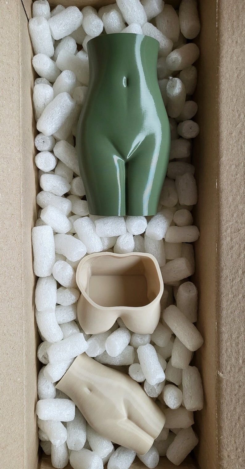 Female Torso Blumentopf für Sukkulenten und Kakteen 3D-Druck Bild 6