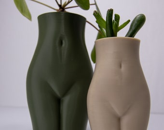 Female Torso Blumentopf für Sukkulenten und Kakteen - 3D-Druck