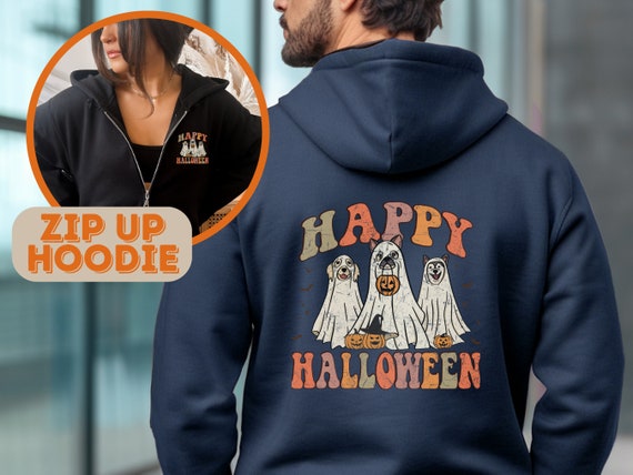 Halloween zip up hoodie outlet