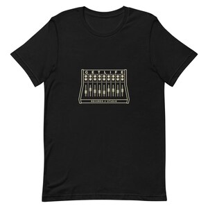 Music Producer Mixing Console Tee - Studio Engineer Gift Cream Ink Bella Canvas image 3