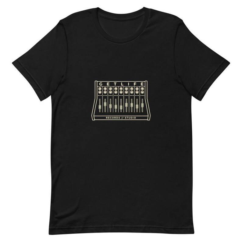 Music Producer Mixing Console Tee - Studio Engineer Gift Cream Ink Bella Canvas image 3