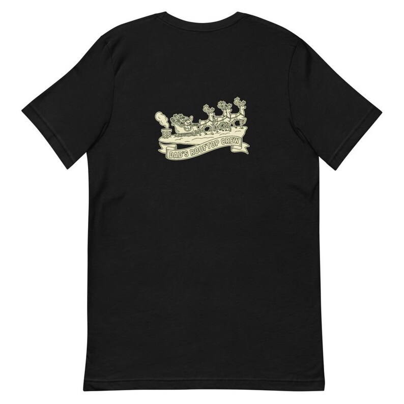 Dads Rooftop Crew Christmas Tee - Funny Holiday Dad Gift Cream Ink Bella 画像 8