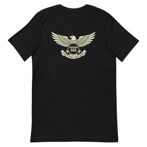 Freedom Dad Eagle Tee 4th of July BBQ Gift - Cream Ink Bella Canvas Tee image 7