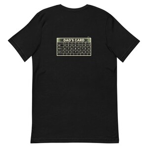 T-shirt Golf Dad Scorecard Gift Country Club - T-shirt en toile Bella encre crème image 7