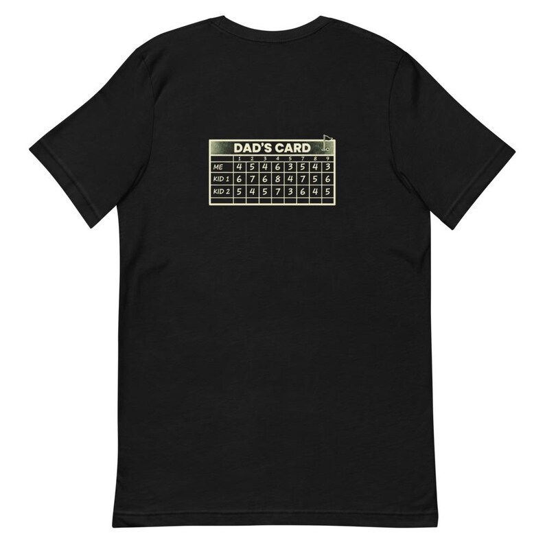 T-shirt Golf Dad Scorecard Gift Country Club - T-shirt en toile Bella encre crème image 7