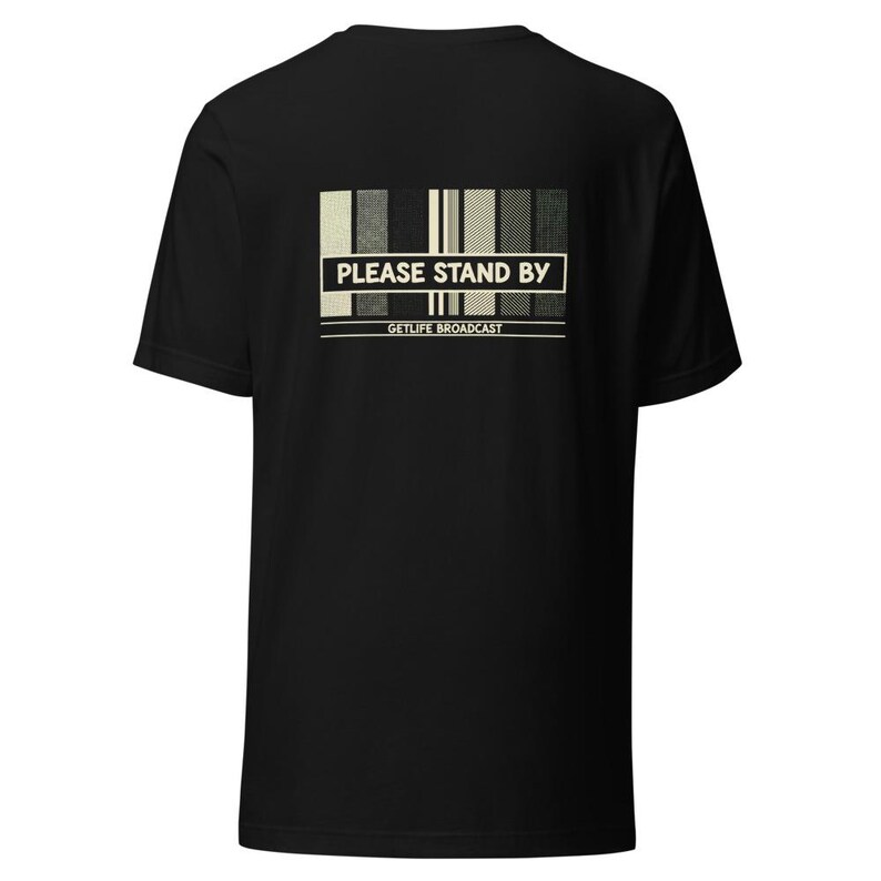 Please Stand By Vintage TV Bars Tee - 90s Retro Cream Ink Bella Canvas Tee bild 6